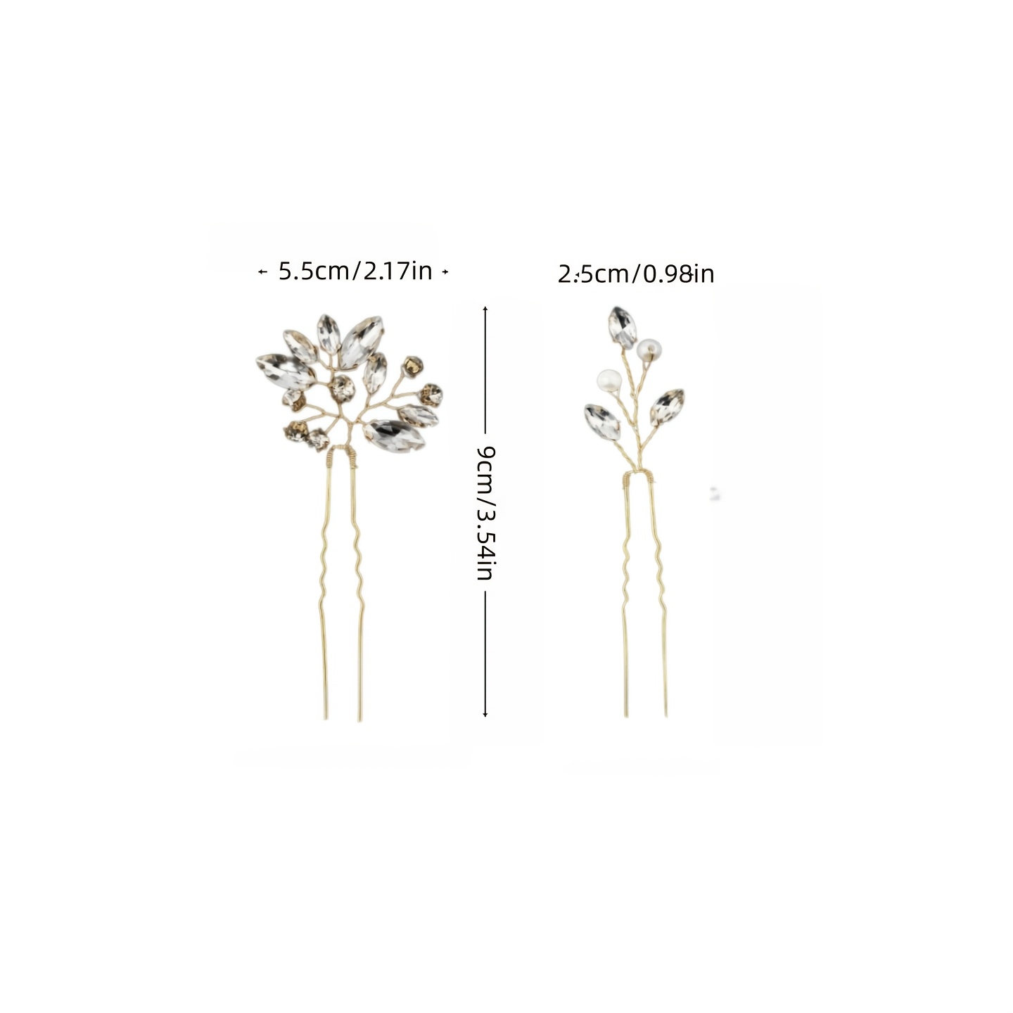 6pcs Bride Wedding Hair Additions, Elegant Headwear